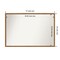 Amanti Art Non-Beveled Wood Wall Mirror, Carlisle Blonde Narrow Frame